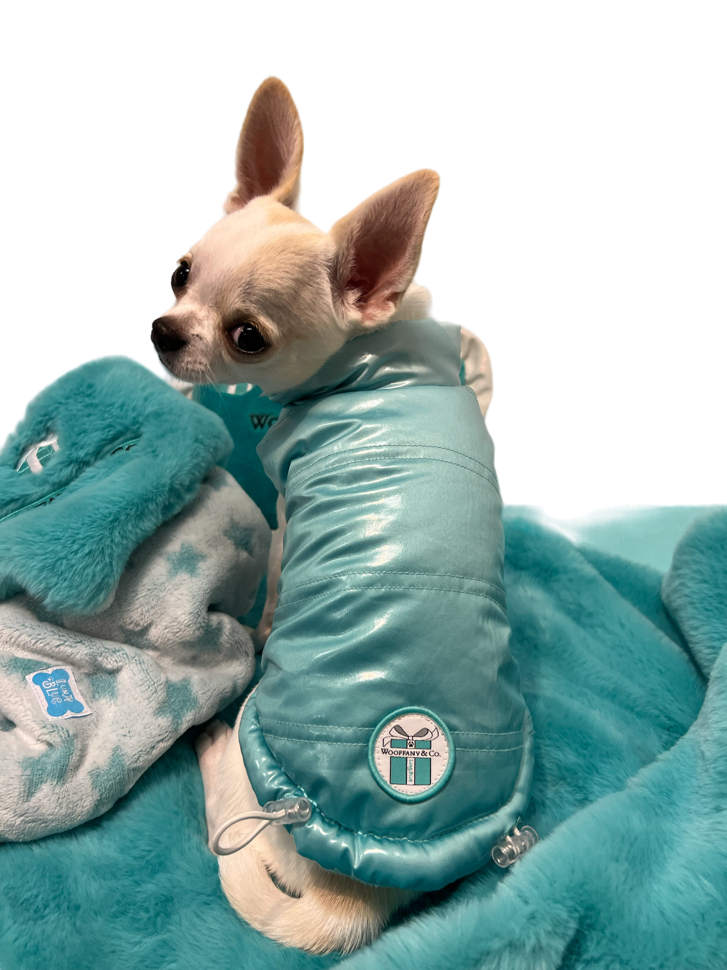 Wooffany & Co. Reversible Puff Dog Jacket image 0