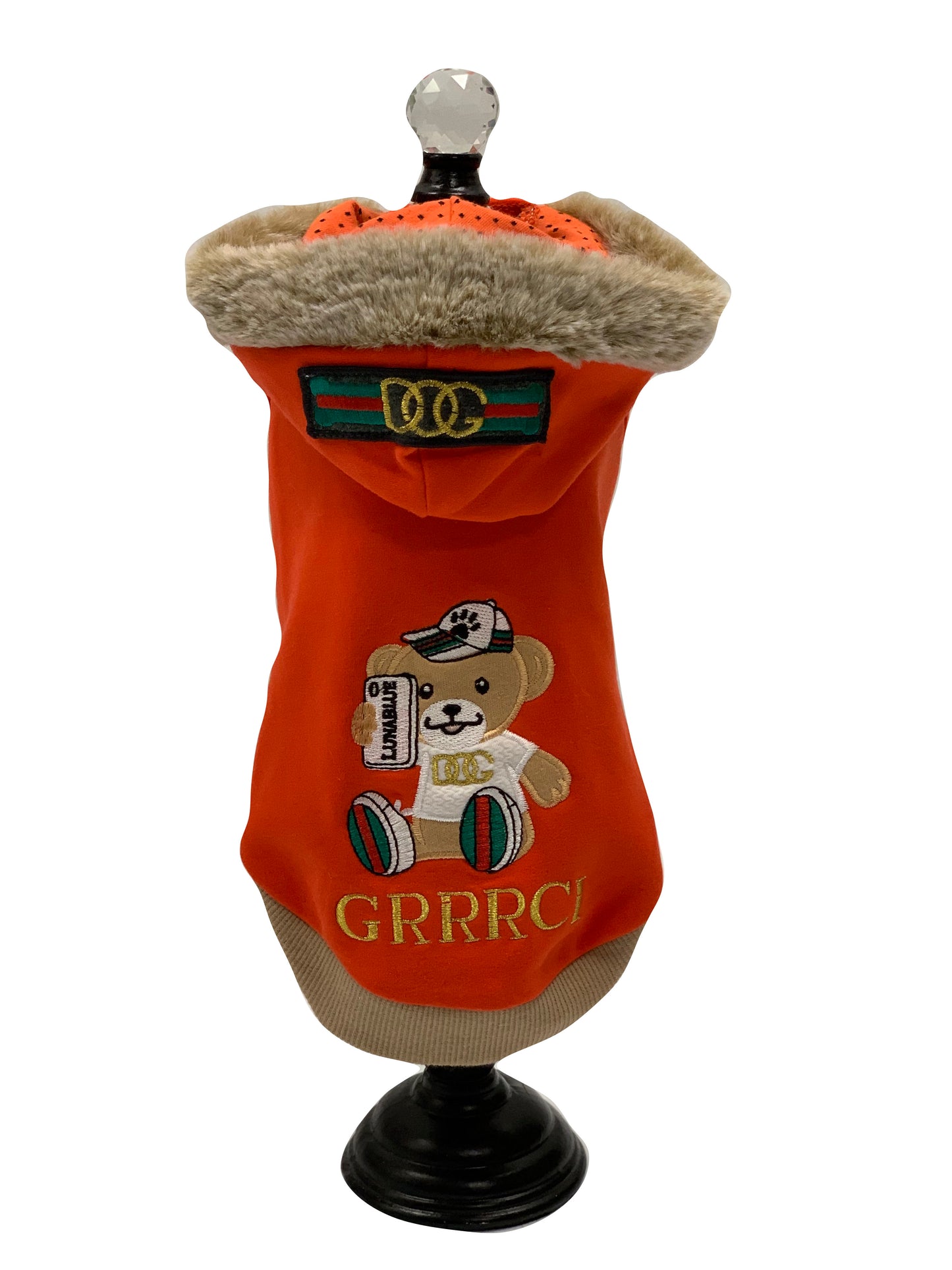 GRRRCI Selfie Bear Dog Hoodie image 2
