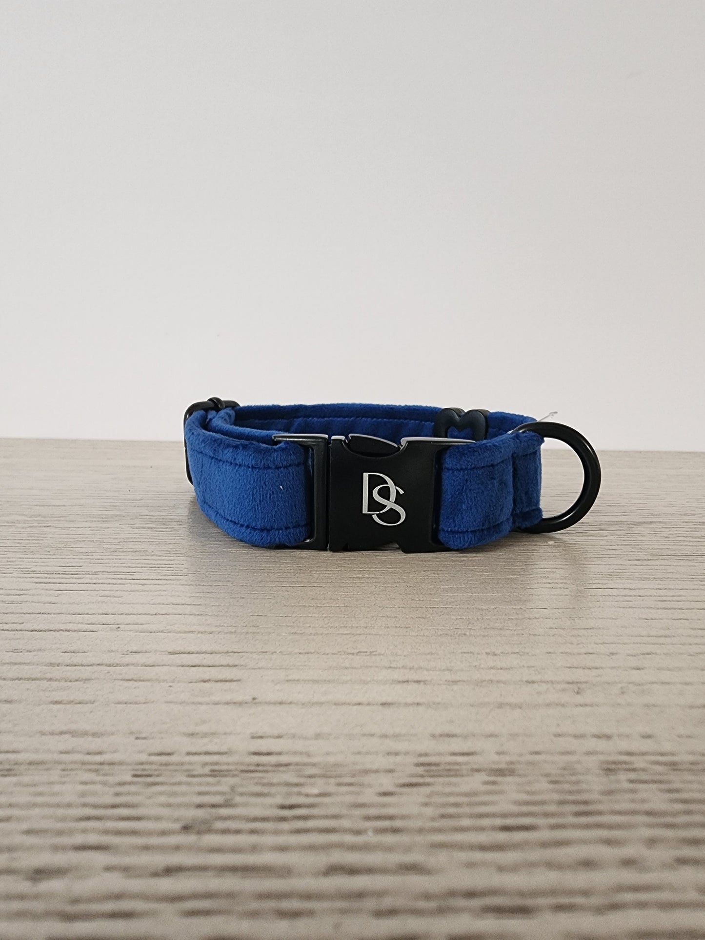 Velvet Dog Collar w/ Heart Embellishment