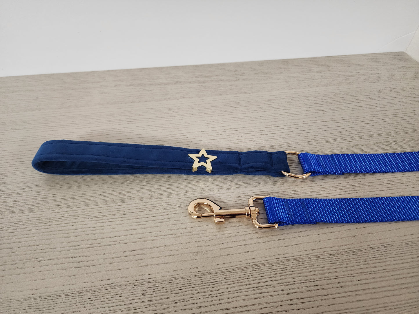 Velvet Handle Leash with Heart/Star Embellishment