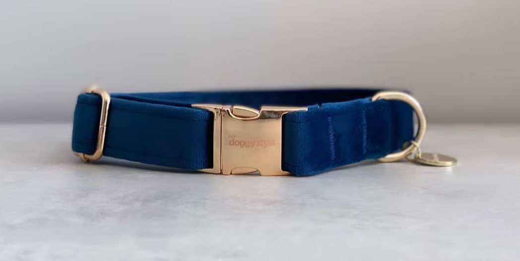 Velvet Collar with Heart/Star Embellishment