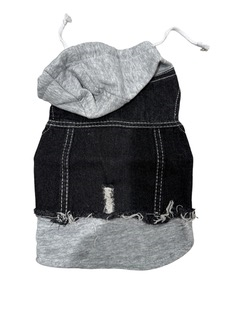 Pup-It-Up Denim Dog Vest w/ Hood image 2