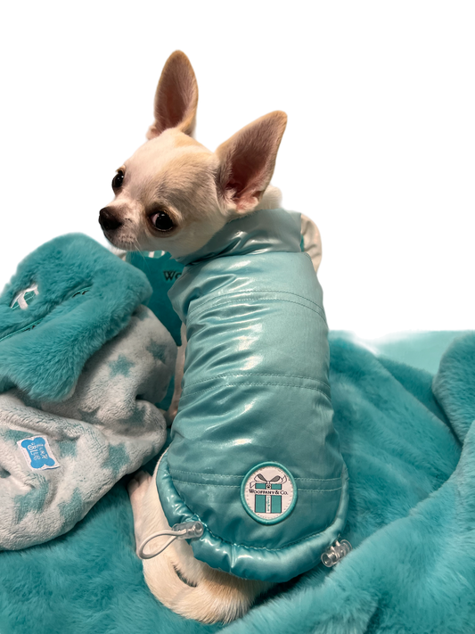 Wooffany & Co. Reversible Puff Dog Jacket image 0