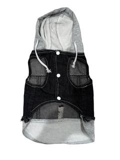 Pup-It-Up Denim Dog Vest w/ Hood image 3