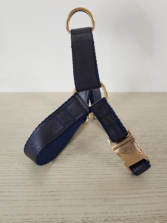 Dog Harness w/ Faux Leather & Webbing