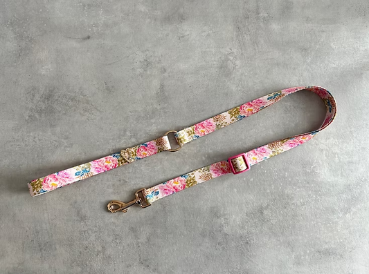 Velvet Handle Leash with Heart/Star Embellishment
