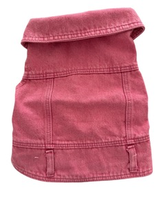 Pup-It-Up Denim Pink Belt Loop Dog Vest