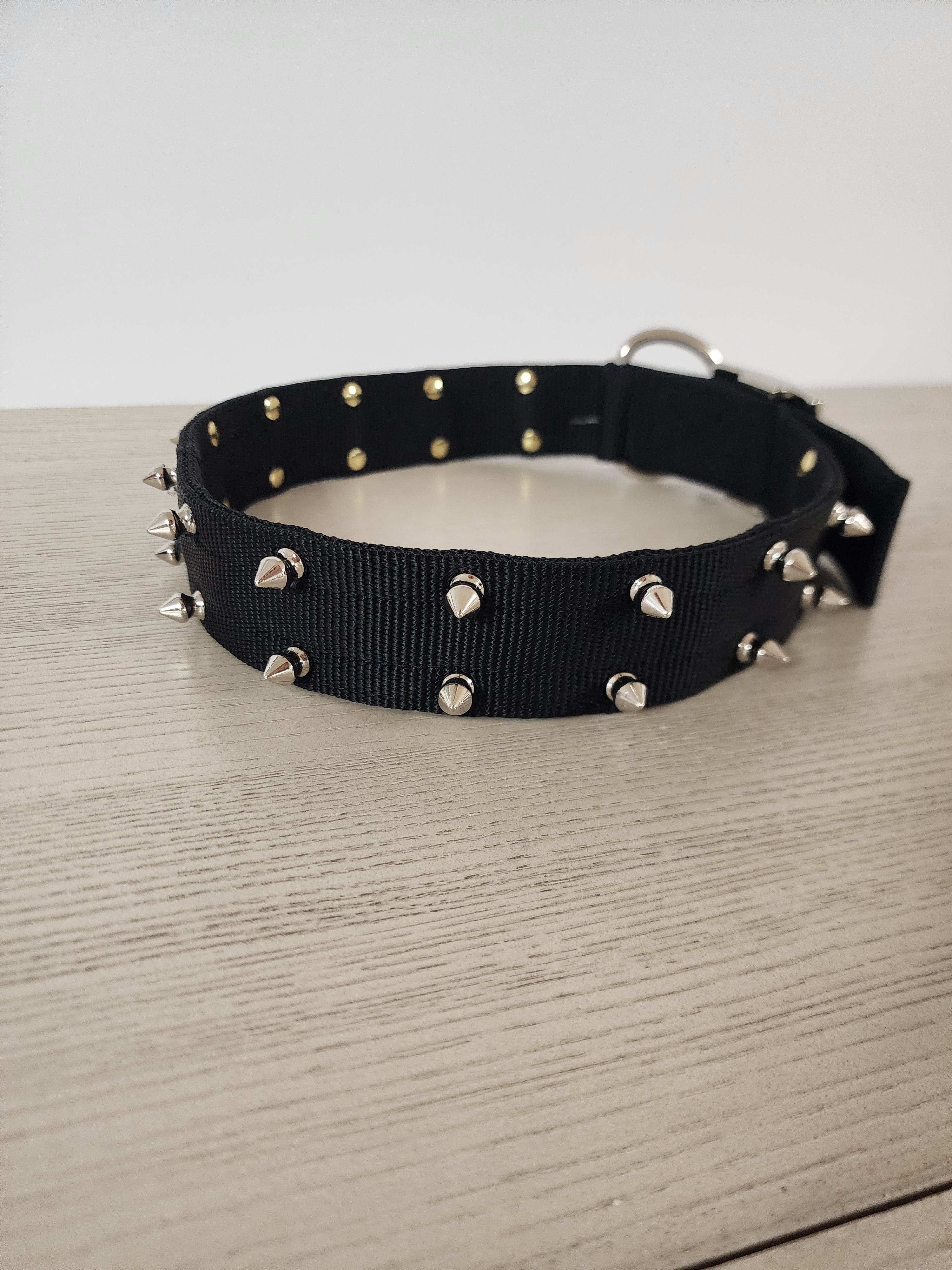 Bad to the Bone Spiked Dog Collar - 1 1/2