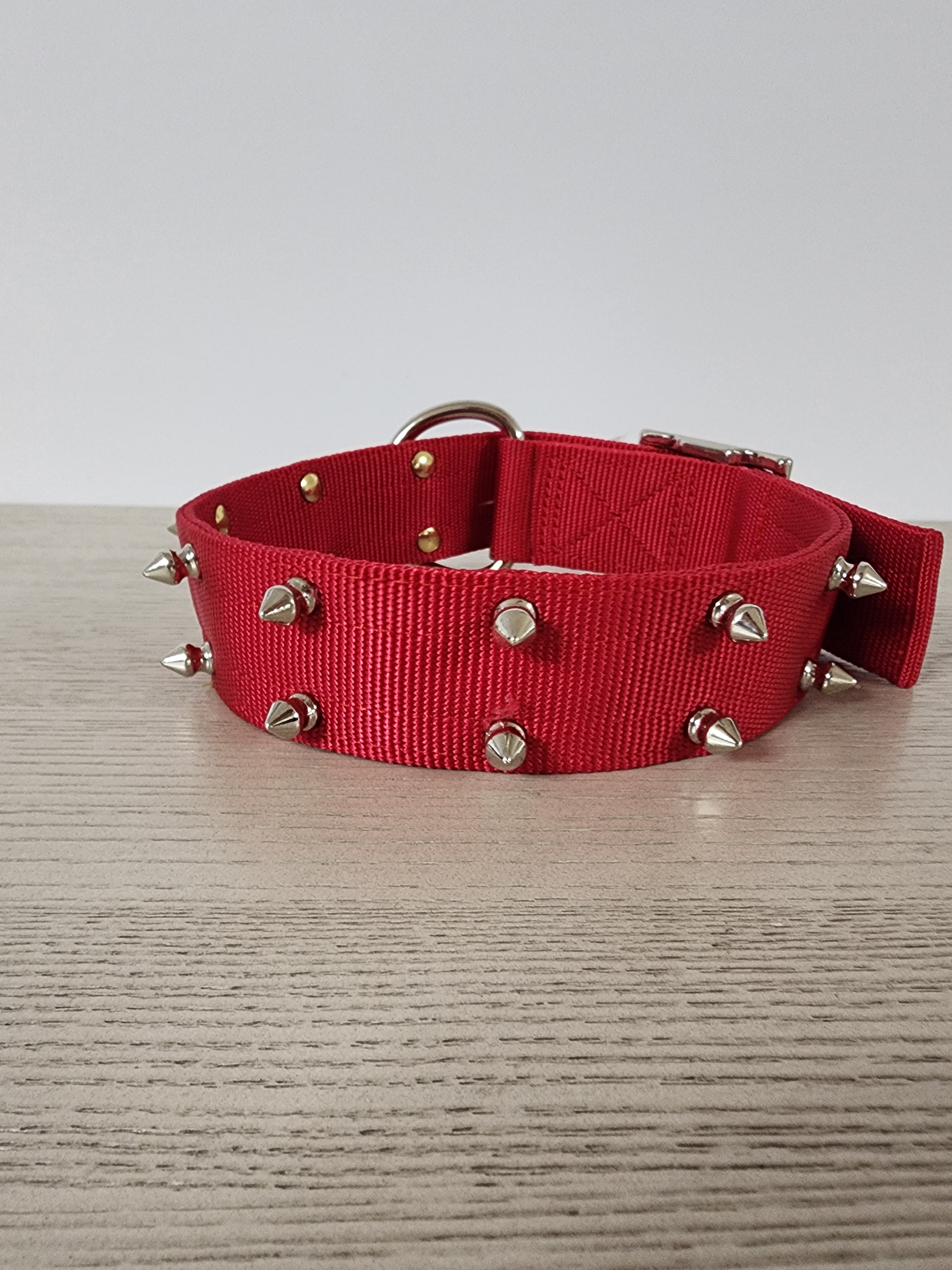 Bad to the Bone Spiked Dog Collar - 1 1/2