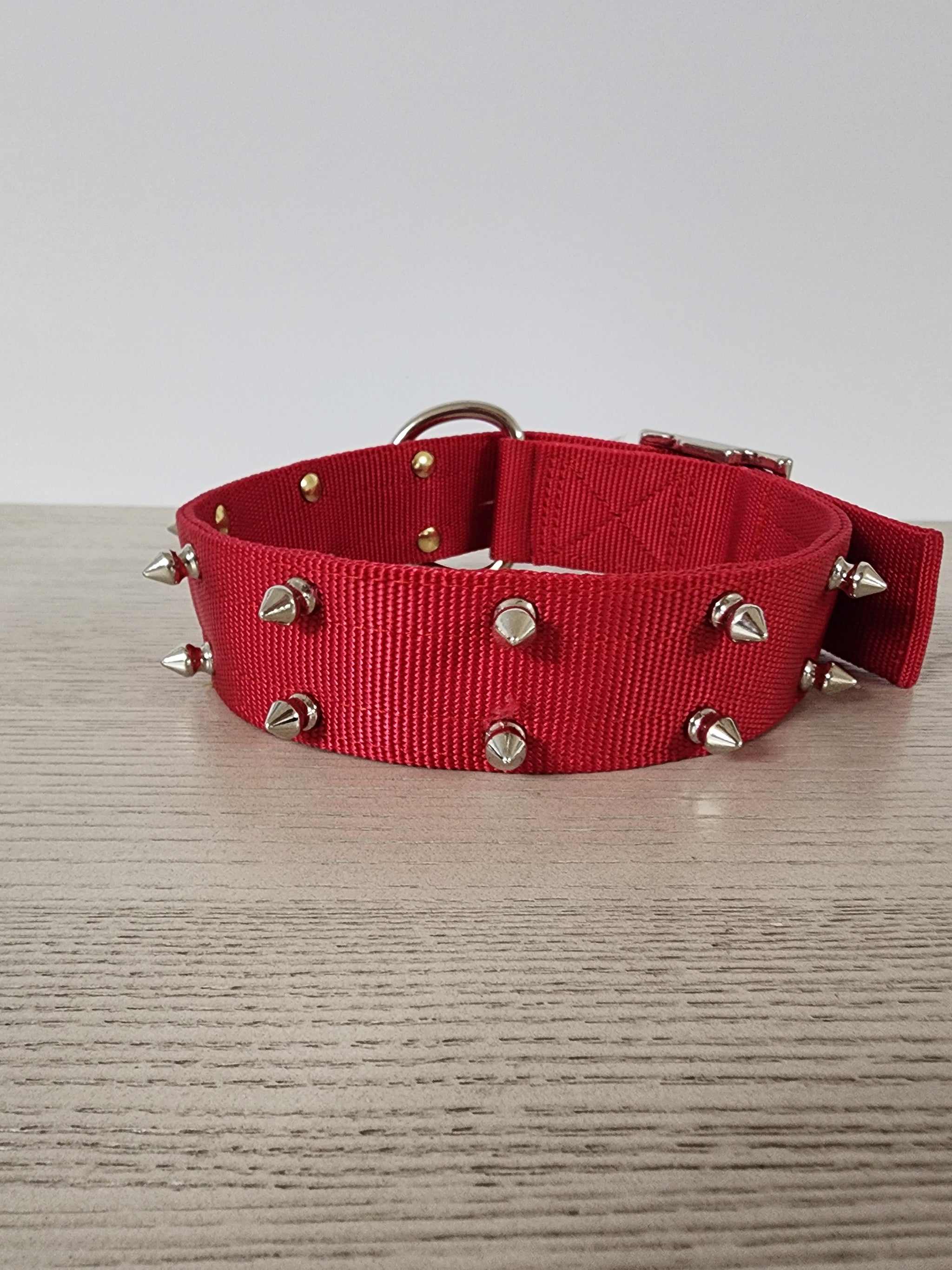Bad to the Bone Spiked Dog Collar - 1 1/2
